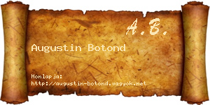 Augustin Botond névjegykártya